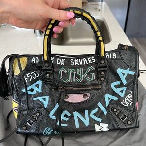 Balenciaga City Graffiti Bag